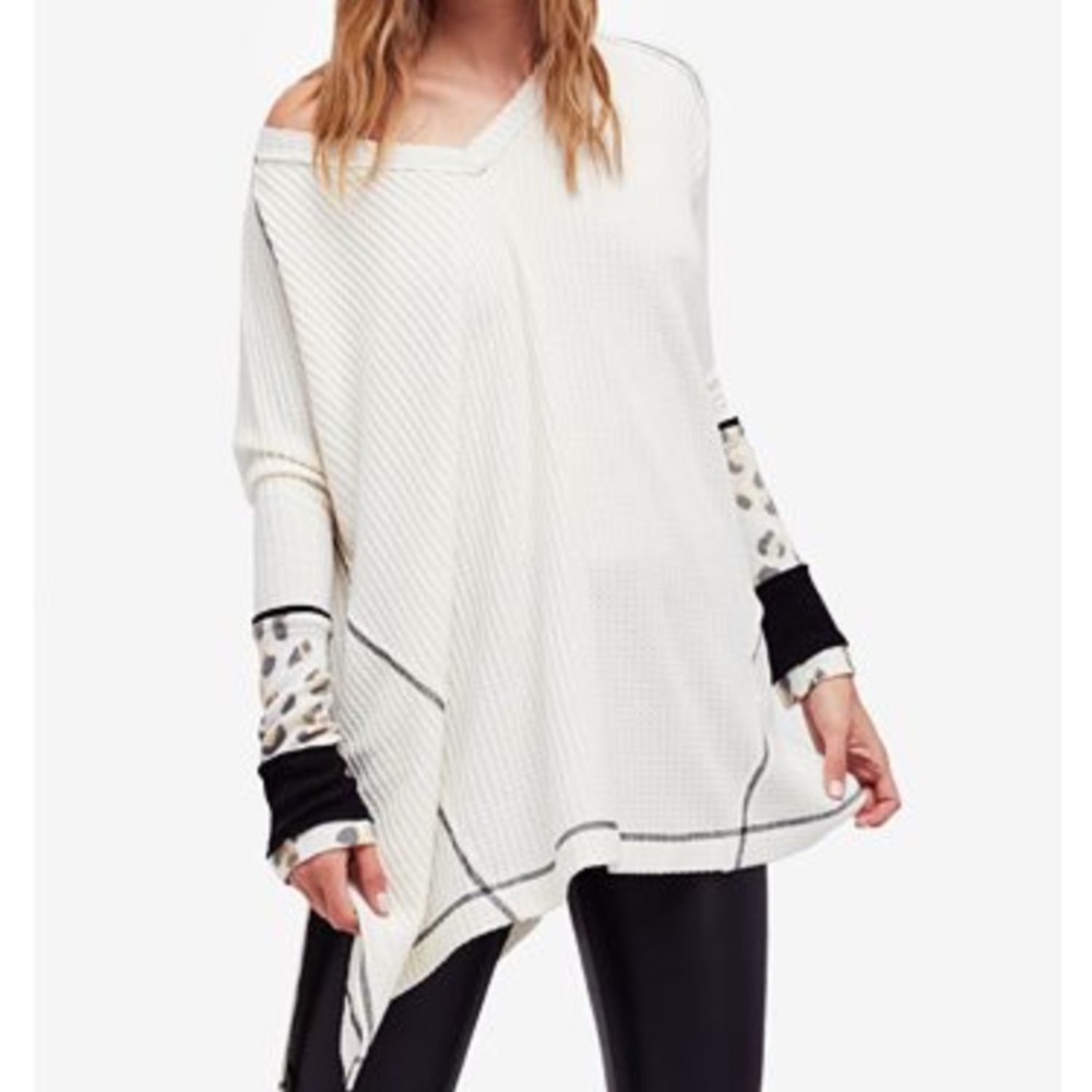 Free People Lovin Leopard Thermal Top. Small